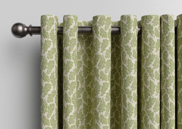 Land & Shore Oak Leaf, Green - Made to Measure Curtains - Image 12